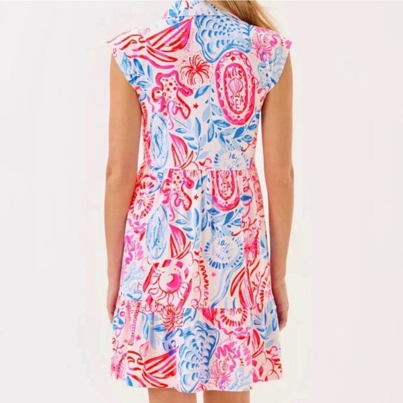 Lilly Pulitzer Arley Dress Resort White Sun Sea Sand - Picture 3 of 6